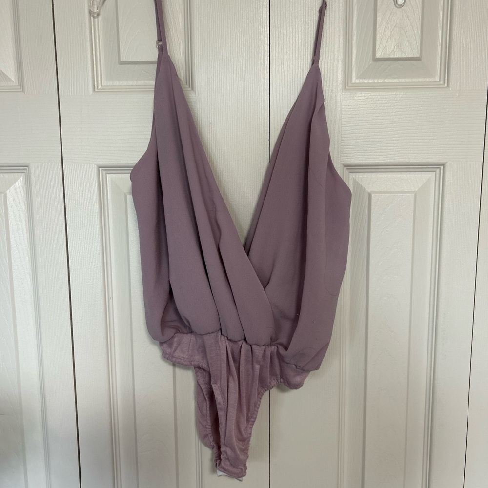 Lavender Plunge Bodysuit